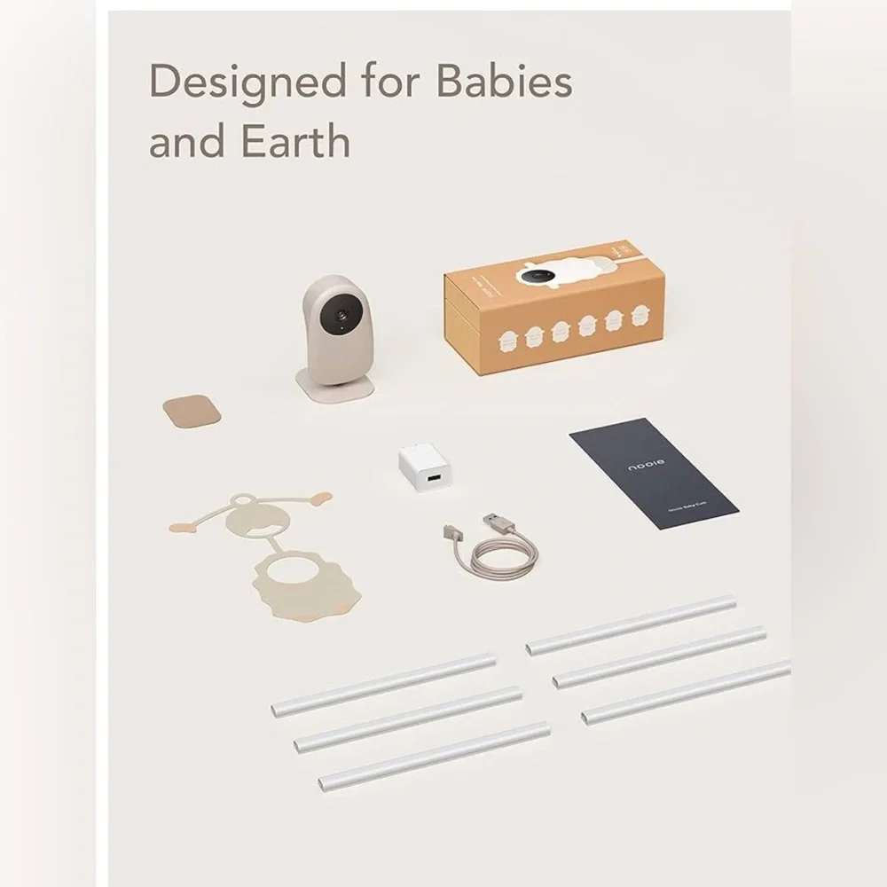 nooie Baby Monitor with Crying Detection, Camera and Audio 1080P Night Vision - Picture 2 of 6